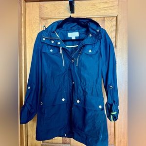 Michael Kors Blue Nylon Coat